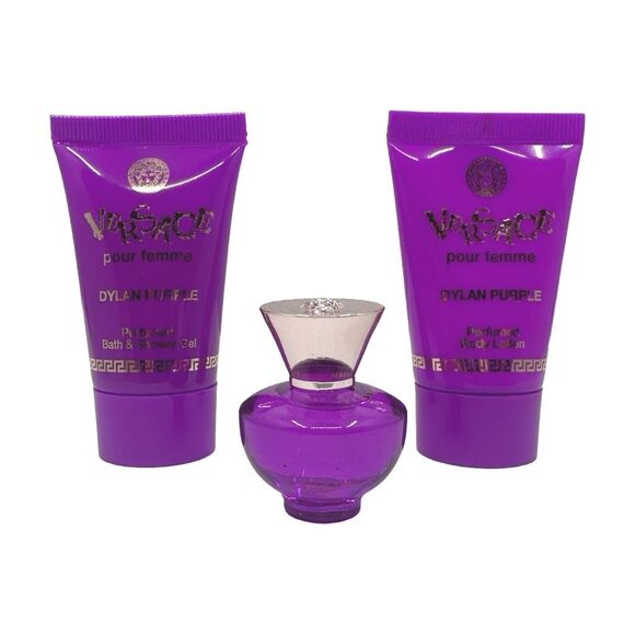 Versace Dylan Purple Pour Femme Miniature 3-Piece Fragrance Gift Set - Picture 2 of 3